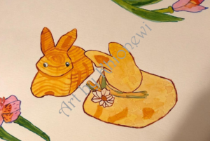 watercolor bunnies